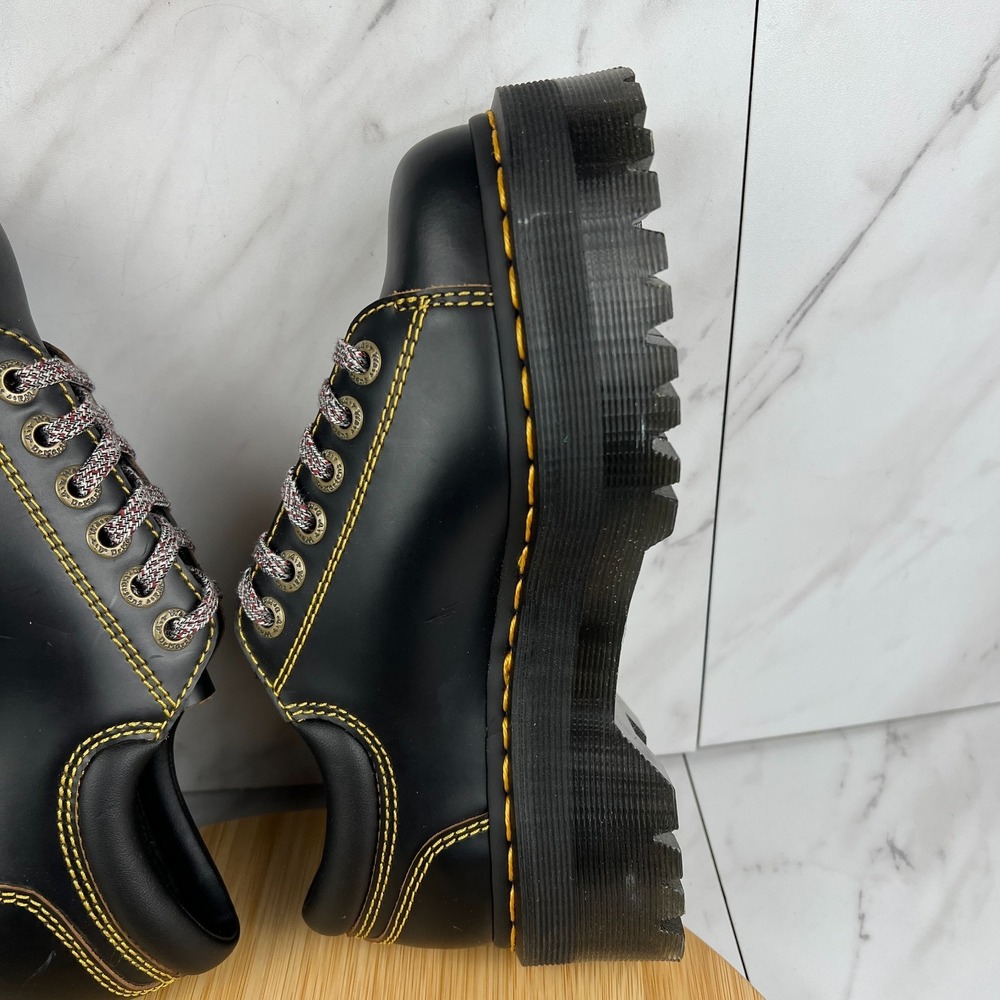 Dr. Doc Martens Collier Bex Womens Size 6 Black Leather Platform Shoes - Picture 6 of 15